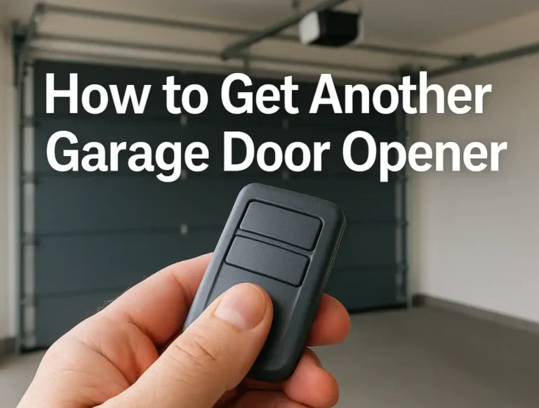 How to Get Another Garage Door Opener: What to Know Before You Buy