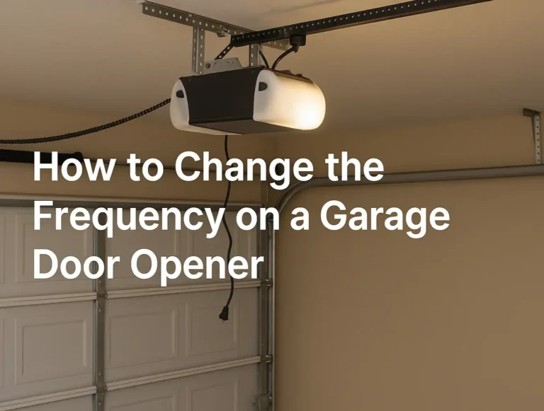 How to Change the Frequency on a Garage Door Opener — and When You Actually Can