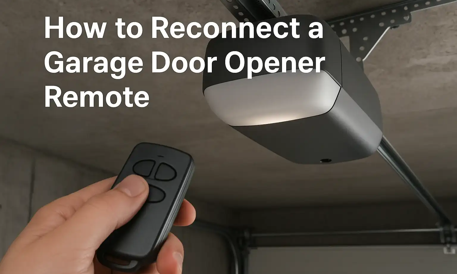 How to Reconnect a Garage Door Opener Remote