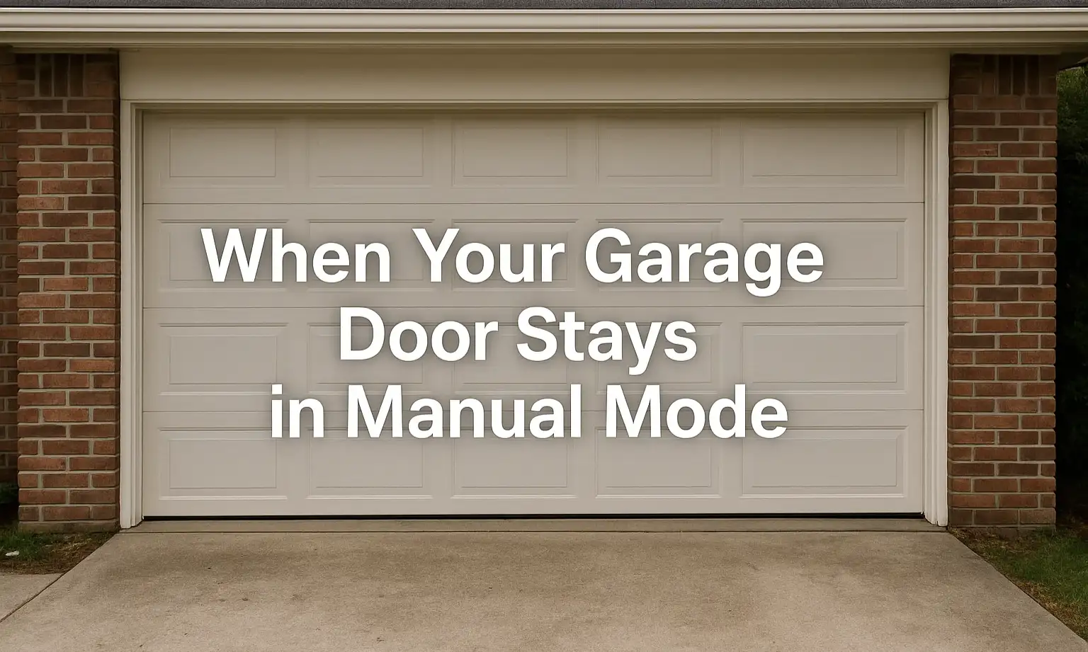 When Your Garage Door Stays in Manual Mode