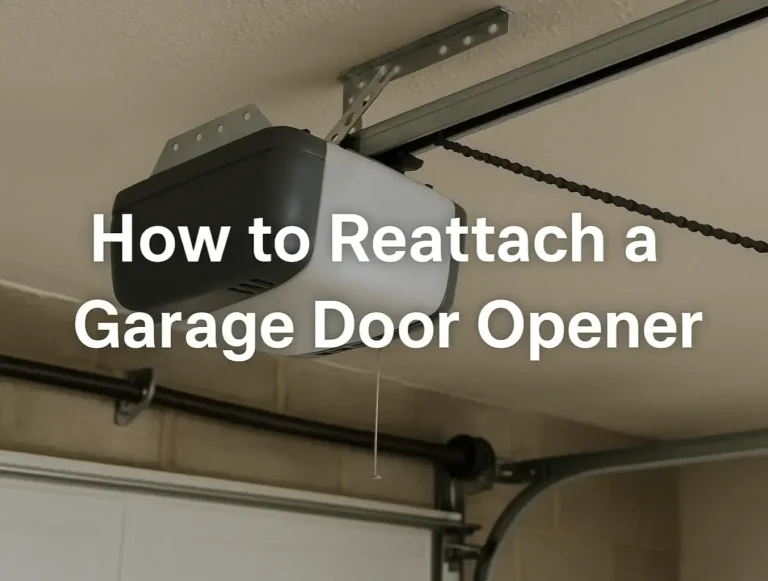 How to Reattach a Garage Door Opener: Restore Automatic Operation