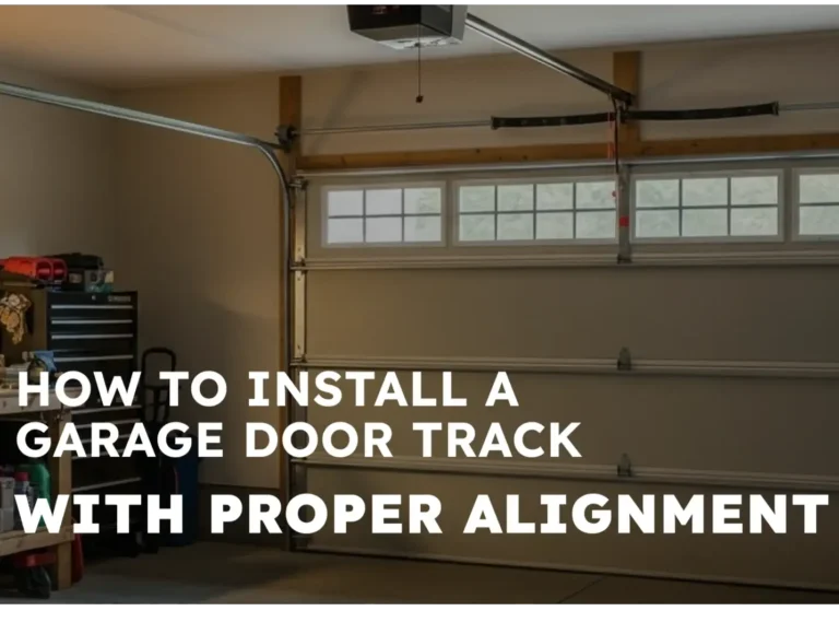 How to Install a Garage Door Track with Proper Alignment