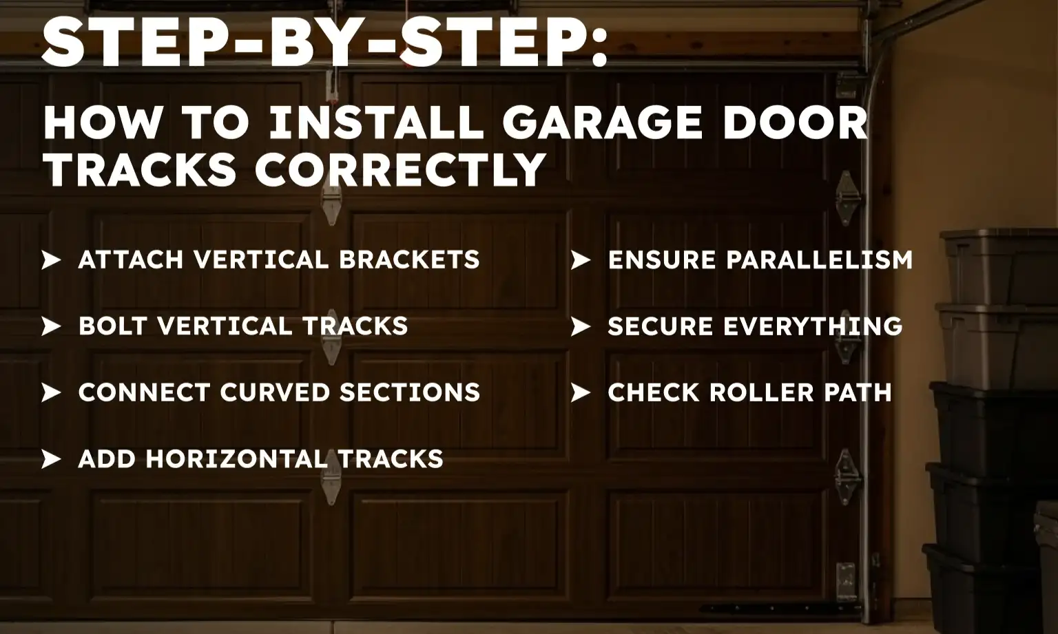 How to Install Garage Door Tracks Correctly