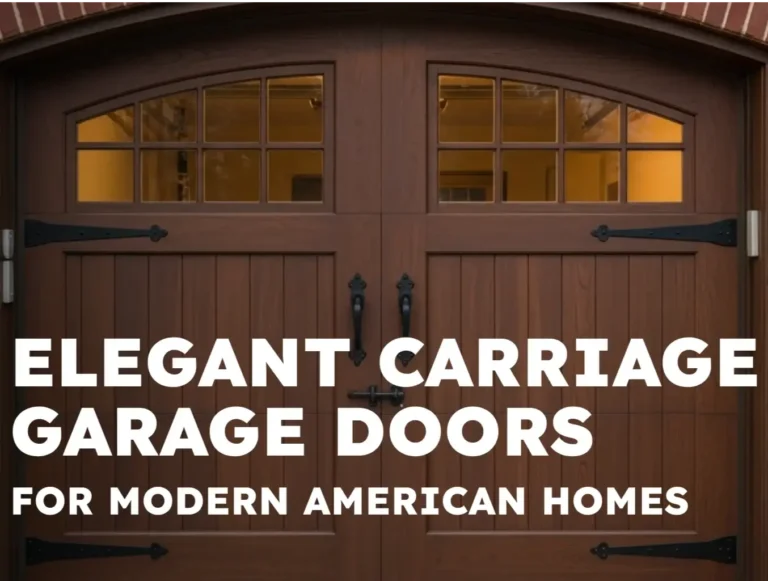 Elegant Carriage Garage Doors for Modern American Homes
