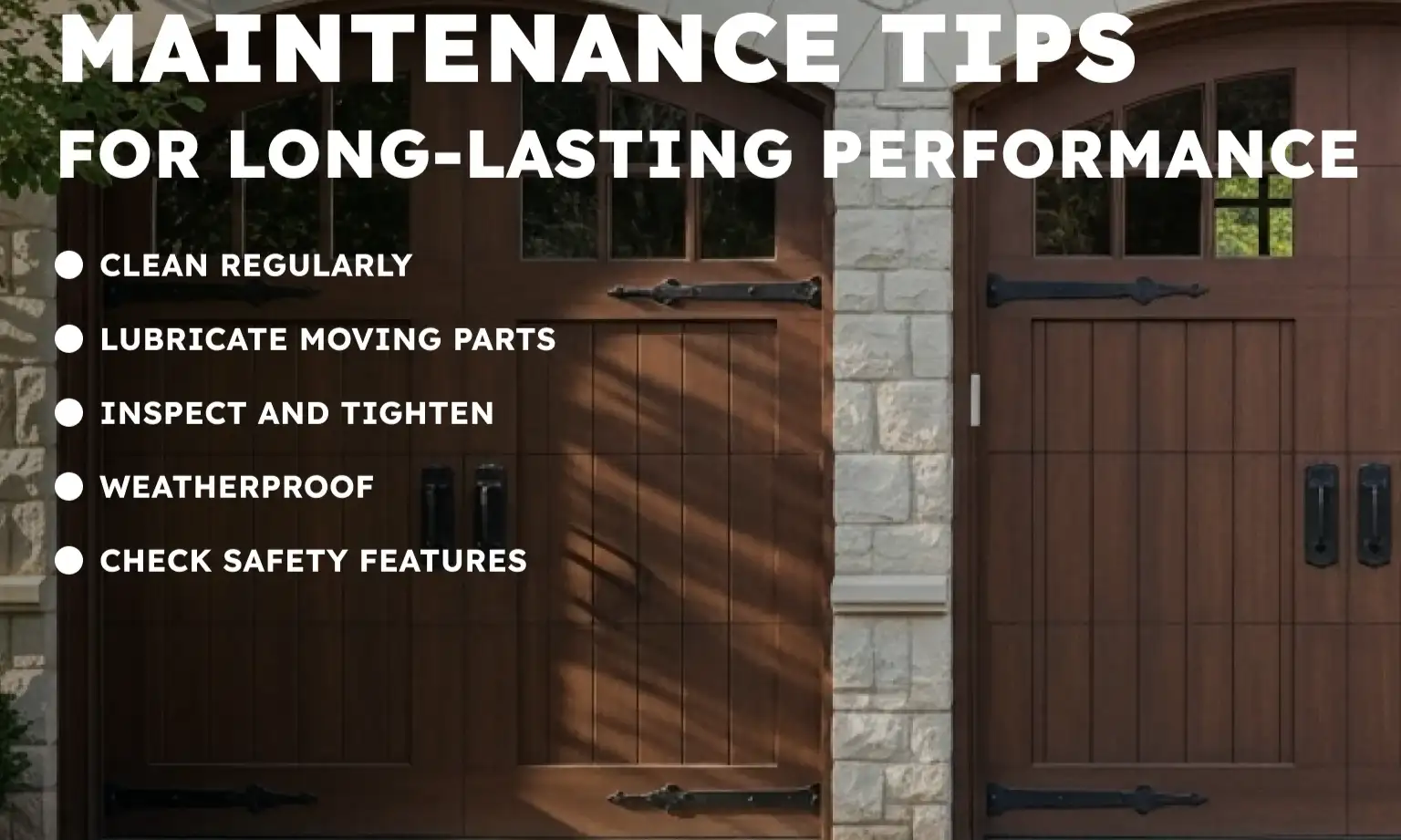 Maintenance Tips for Long-Lasting Performance