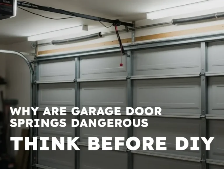 Why Are Garage Door Springs Dangerous: Think Before DIY
