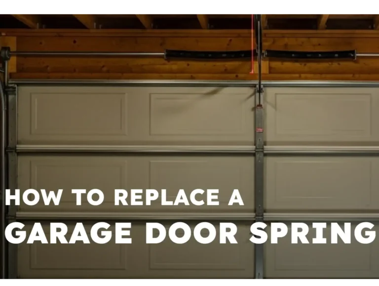 How to Replace a Garage Door Spring: Explained by Garage Experts