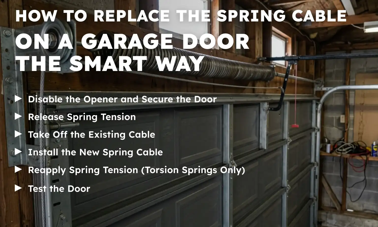 How to Replace the Spring Cable on a Garage Door the Smart Way