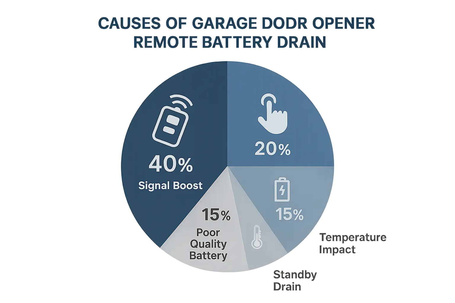 Illustration of a person shouting in a quiet room versus a crowded, noisy room to explain phantom drain in garage door remotes.