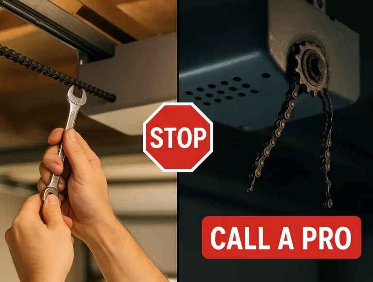 Garage Door Chain Troubleshooting: When to Call a Pro