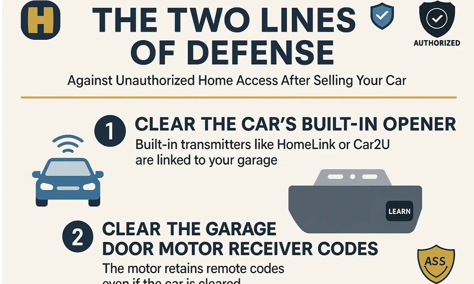 Protecting Home Access by Removing Stored Garage Codes