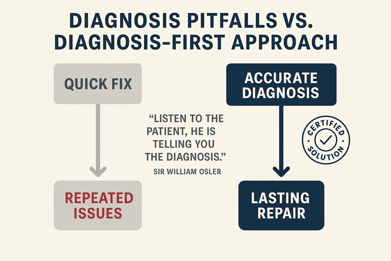 Follow this clear diagnostic-to-action roadmap to confidently determine your sagging door issue and choose the right fix or professional help.
