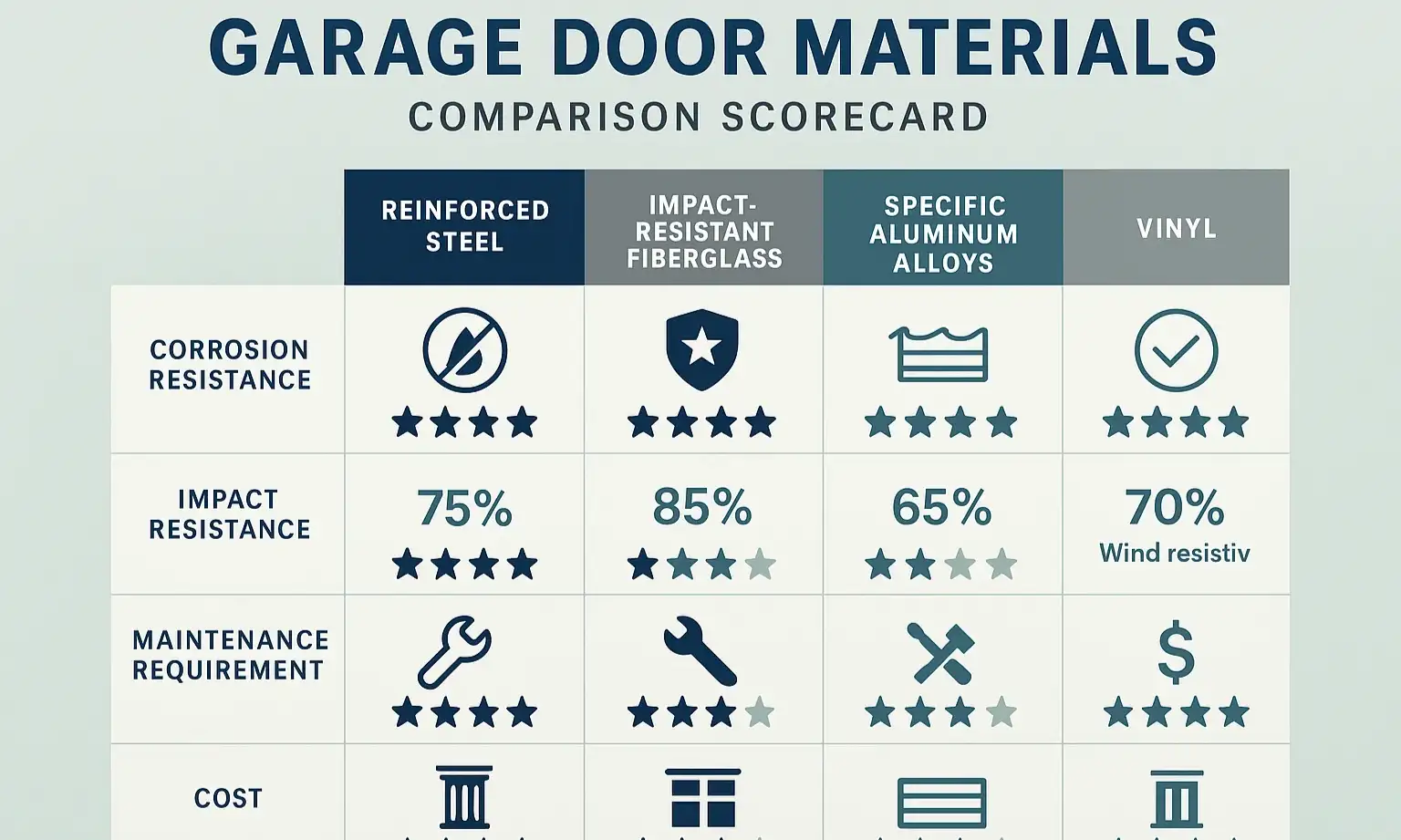 Comparing Steel, Wood, Aluminum, and Fiberglass Doors