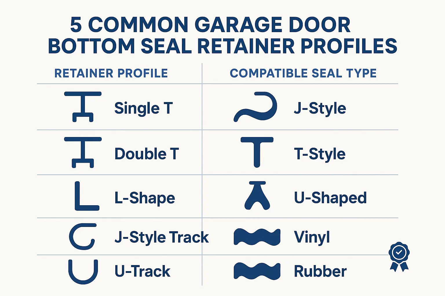 Diagnostic Flowchart: Quickly identify your garage door seal problem and get pointed directly to the right solution, reducing time and uncertainty.