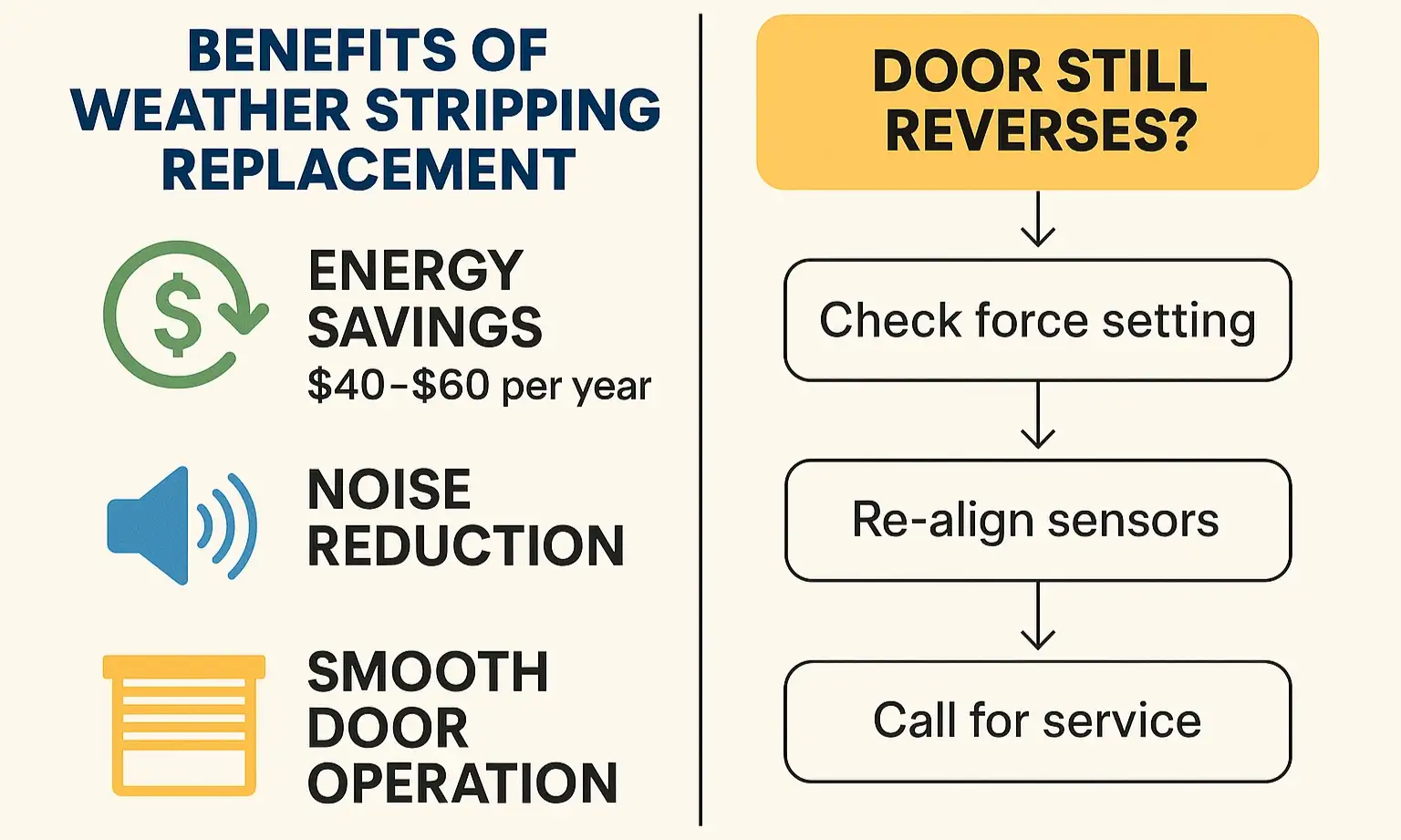 Understand the lasting value of replacing your garage door weather stripping and confidently navigate next troubleshooting steps if needed.