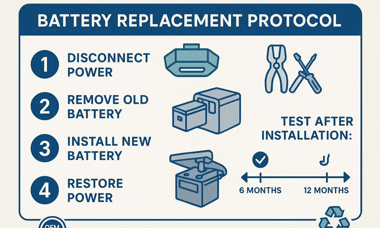 A step-by-step visual guide showing the process of replacing