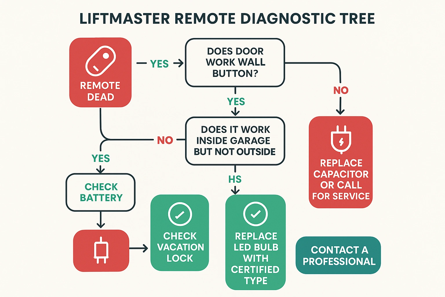 Liftmaster Remote Diagnosting