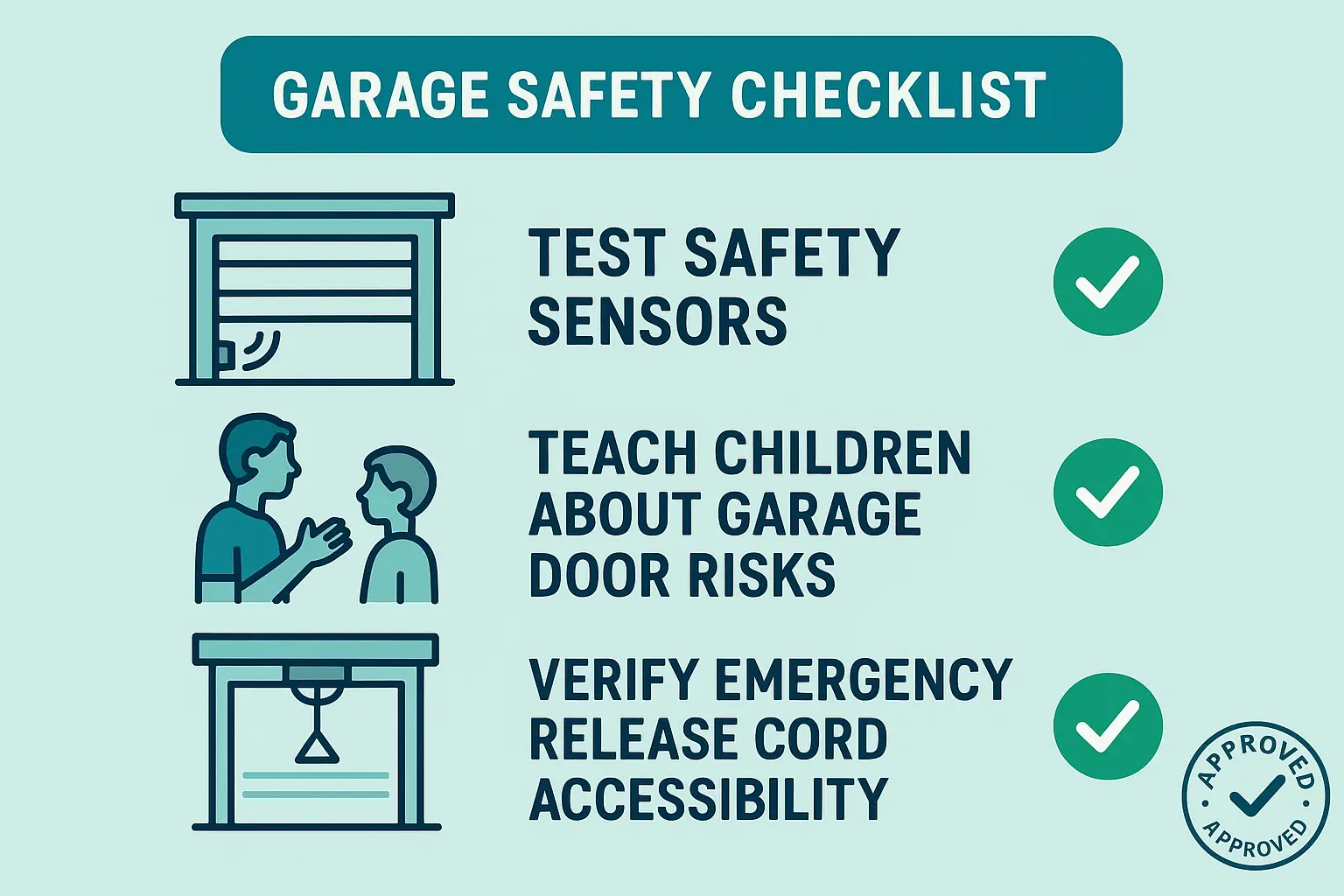 A comparison chart evaluating three methods (Zip Tie, Shortening Cord, Relocating Cord) across three criteria: Child/Pet Safety, External Security, and Emergency Access Speed, clearly showing that shortening or relocating the cord offers the best balance for families.