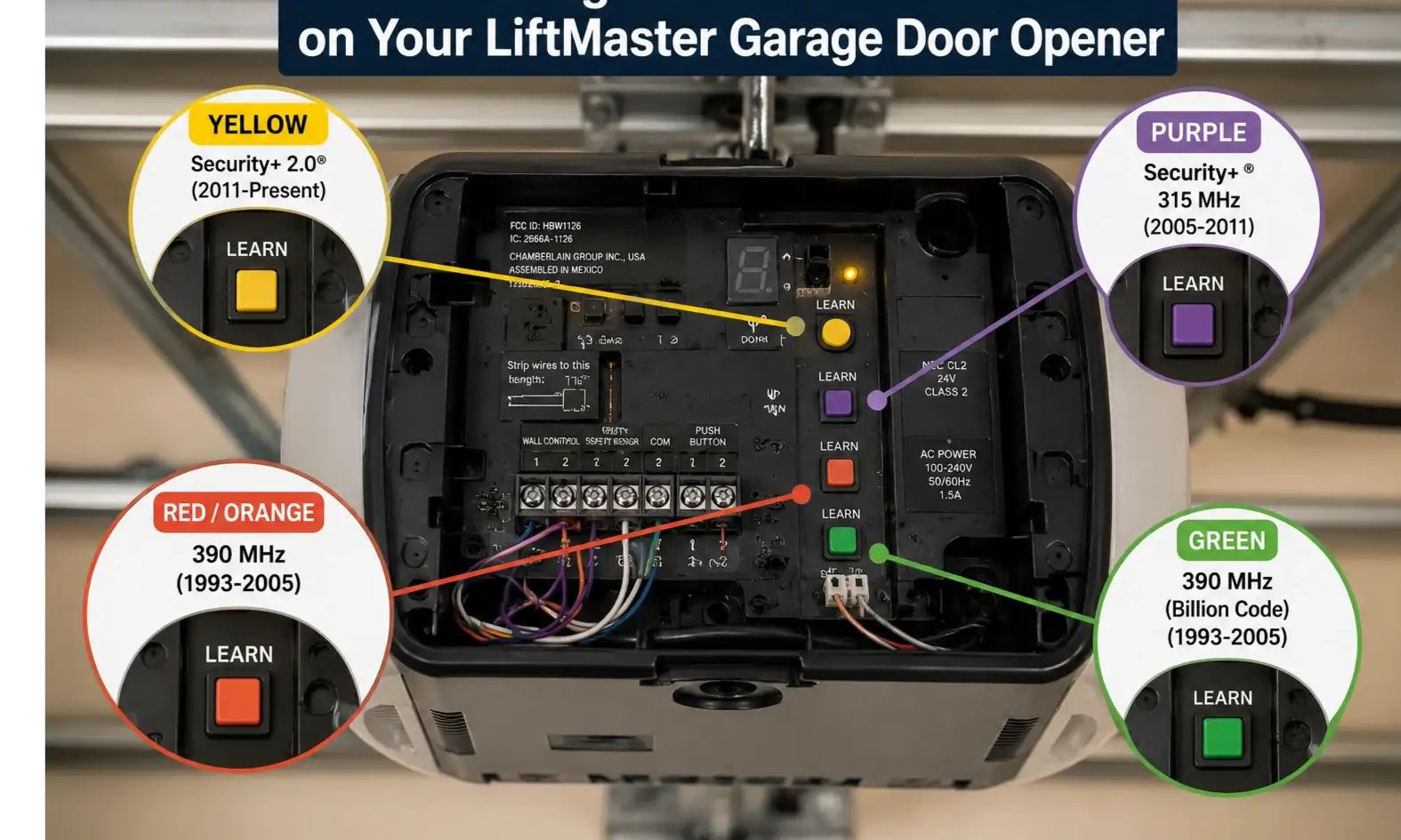 Locating the Learn Button on Your LiftMaster Garage Door Opener