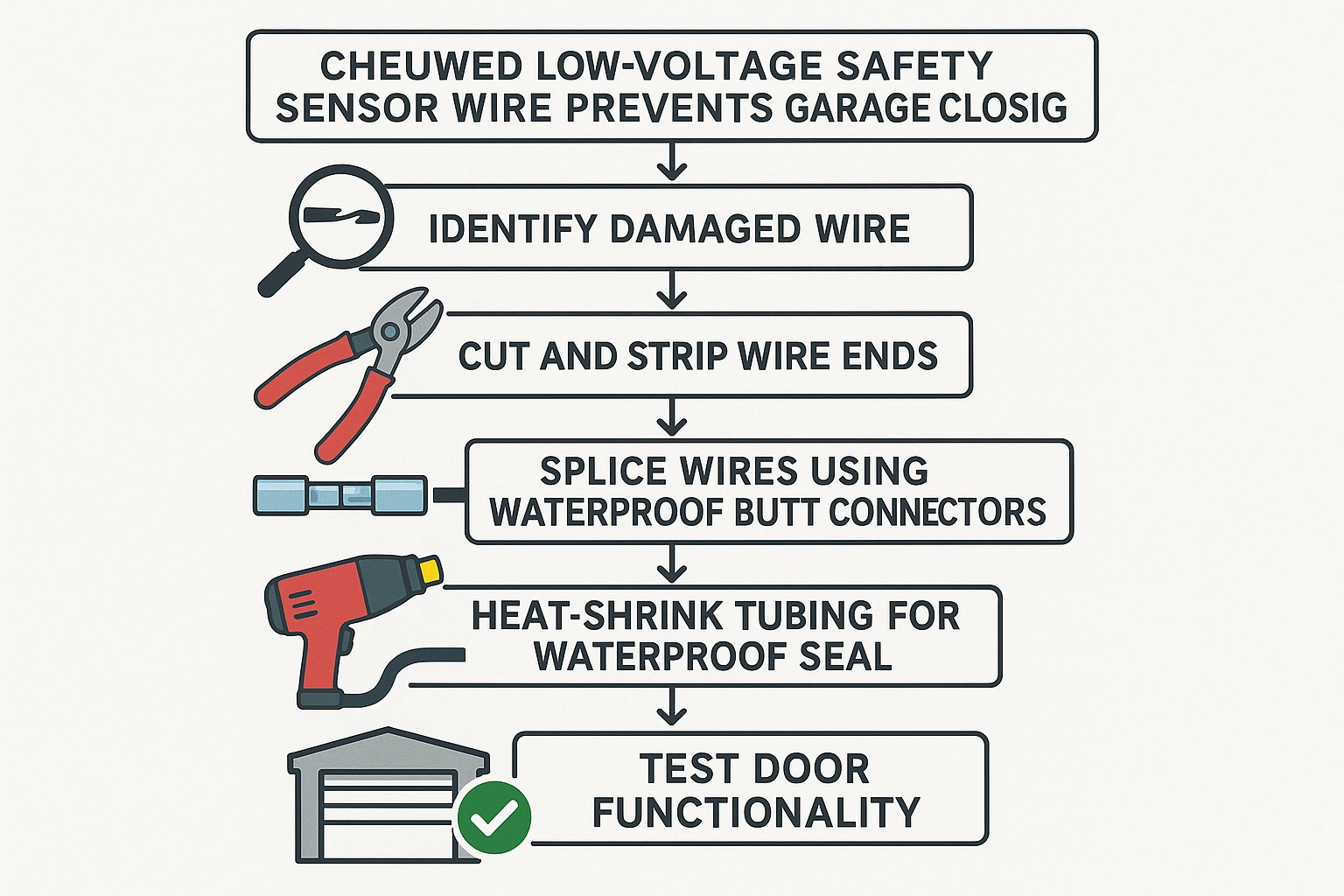 This 4-step chemical remediation process prevents and repairs corrosion caused by dog urine on garage door tracks, restoring protective zinc layers and preventing structural damage.