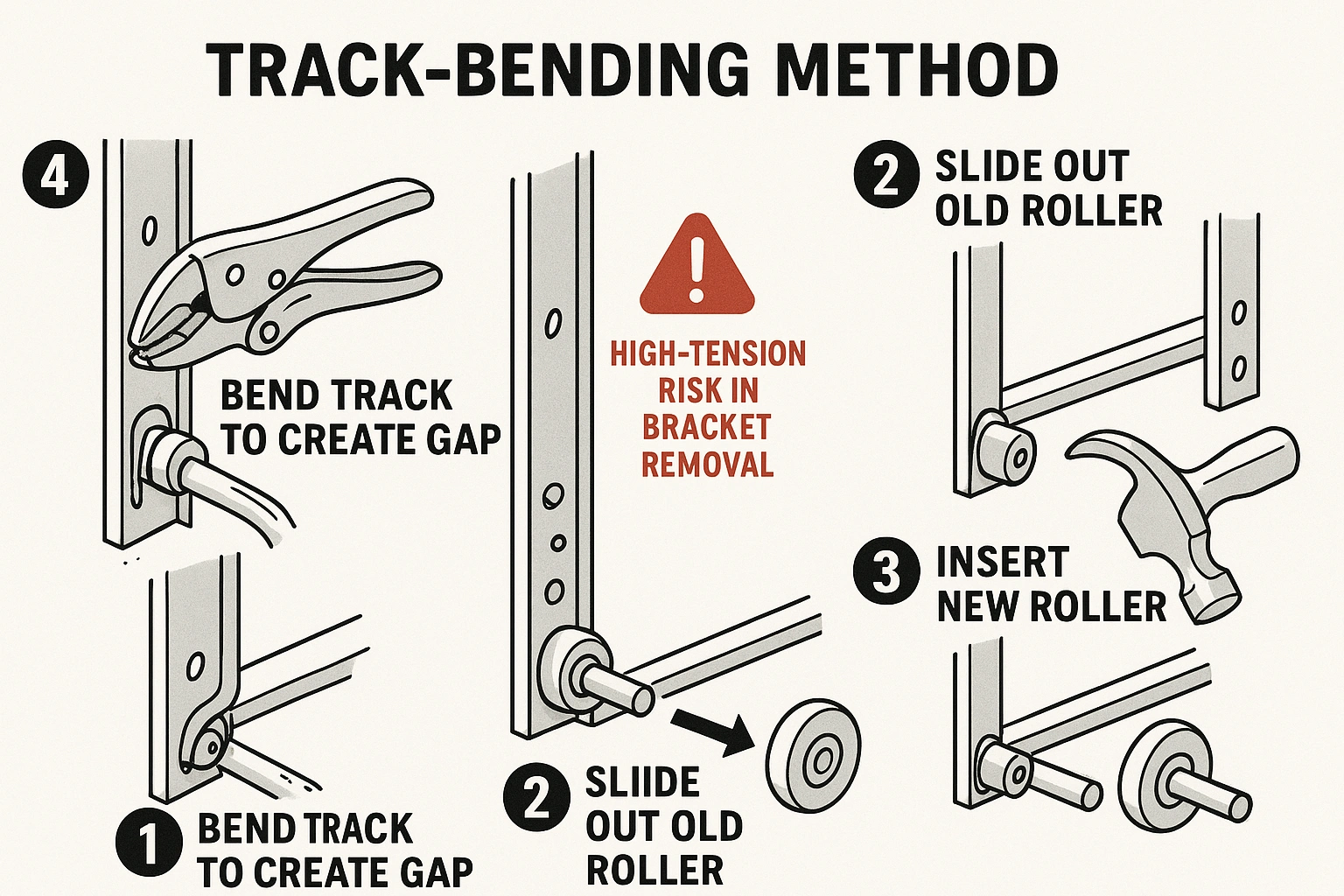 How to Replace a Bottom Roller