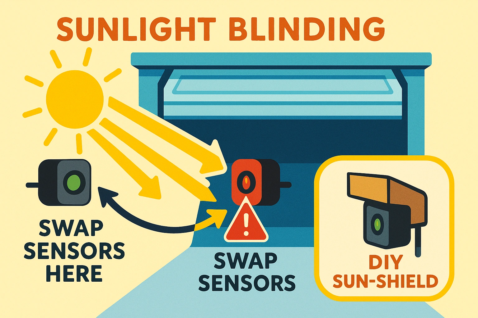 Safety Sensors Sunlight Blinding