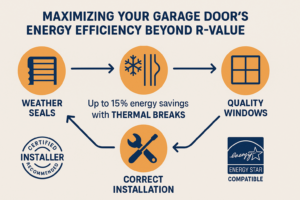 Match your climate and garage usage with expert-recommended insulation levels and materials using this easy-to-follow decision map, ensuring energy efficiency and comfort.