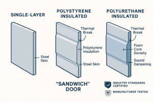 Visualizing insulation construction: Polystyrene's layered design versus polyurethane's injected foam reveals why material and method impact energy savings and durability.