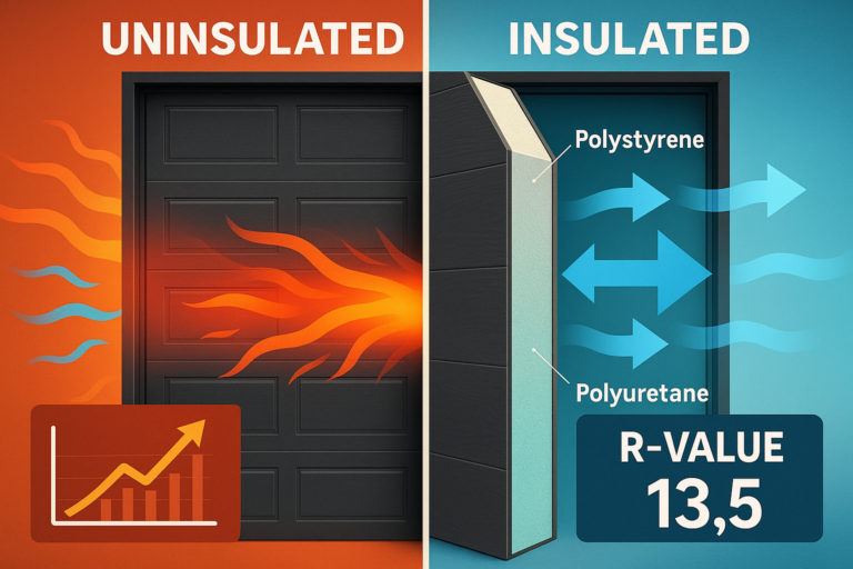 How Garage Door Materials and R-Values Impact Your Home’s Energy Efficiency