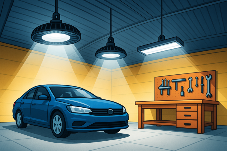 High Ceiling Garage Lighting Setup Guide