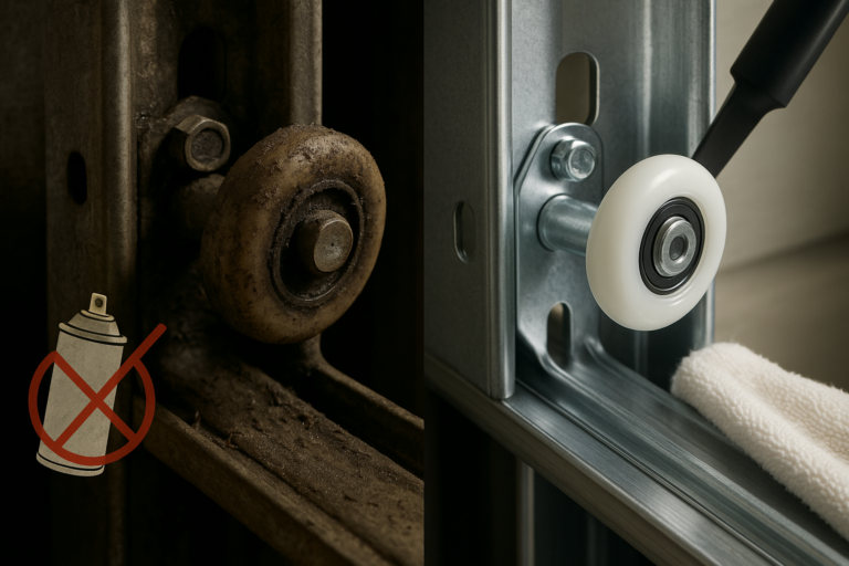 How Garage Dust Damages Your Door: Track And Roller Maintenance