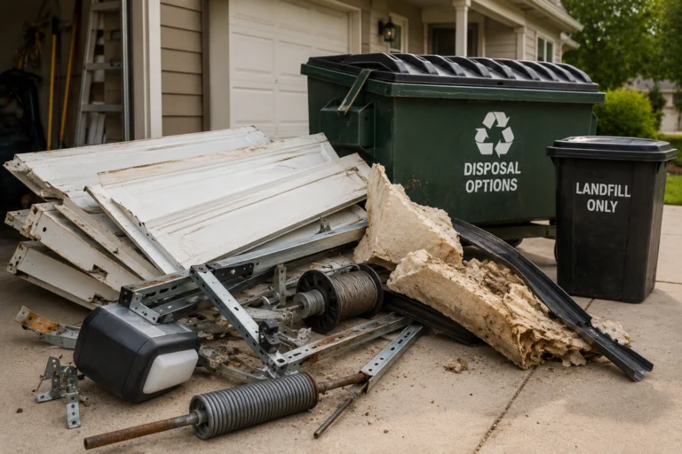 Garage Door Disposal Regulations Hazards and Recycling