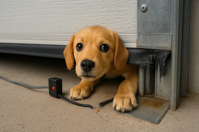 Pet Garage Door Damage Repair and Prevention