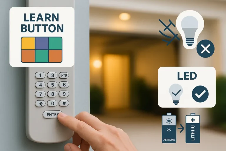 Types of Garage Door Keypads: Features & Comparisons