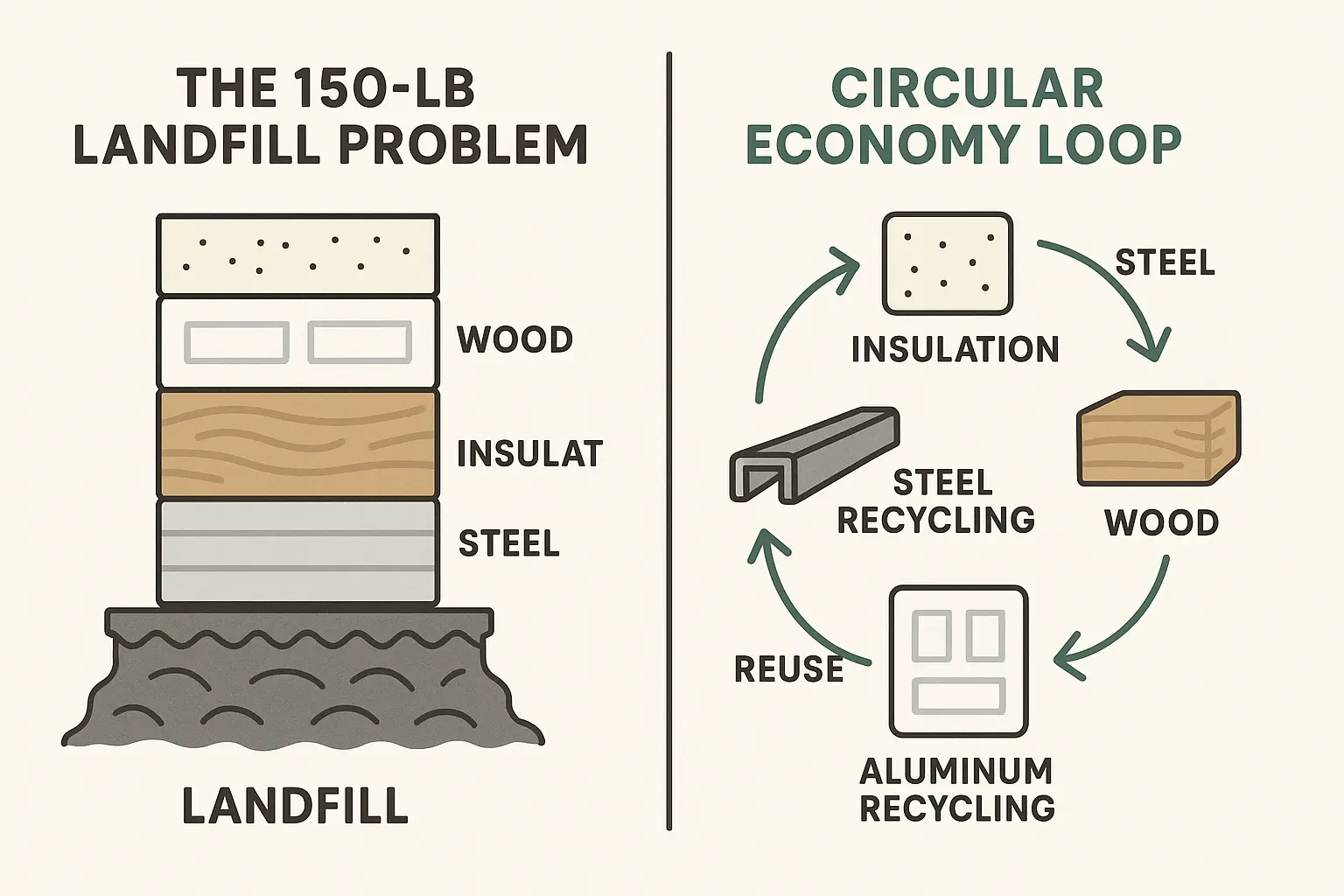Understanding the true ecological weight of your old garage door reveals why recycling metals, wood, and insulation materials conserves resources and reduces landfill impact for generations to come.