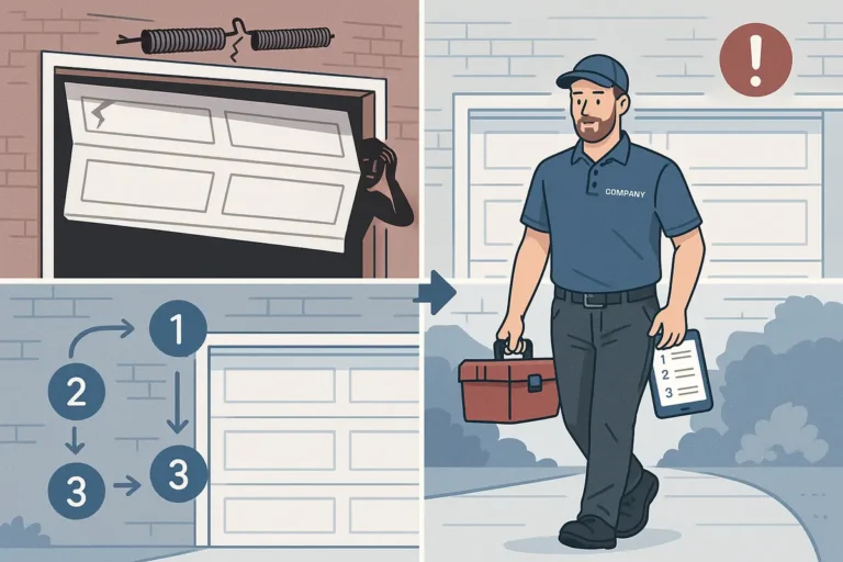 What Happens During an Emergency Garage Door Call, Step by Step