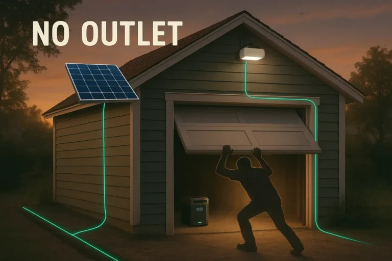 Detached Garages: Adding an Opener Where There's No Outlet