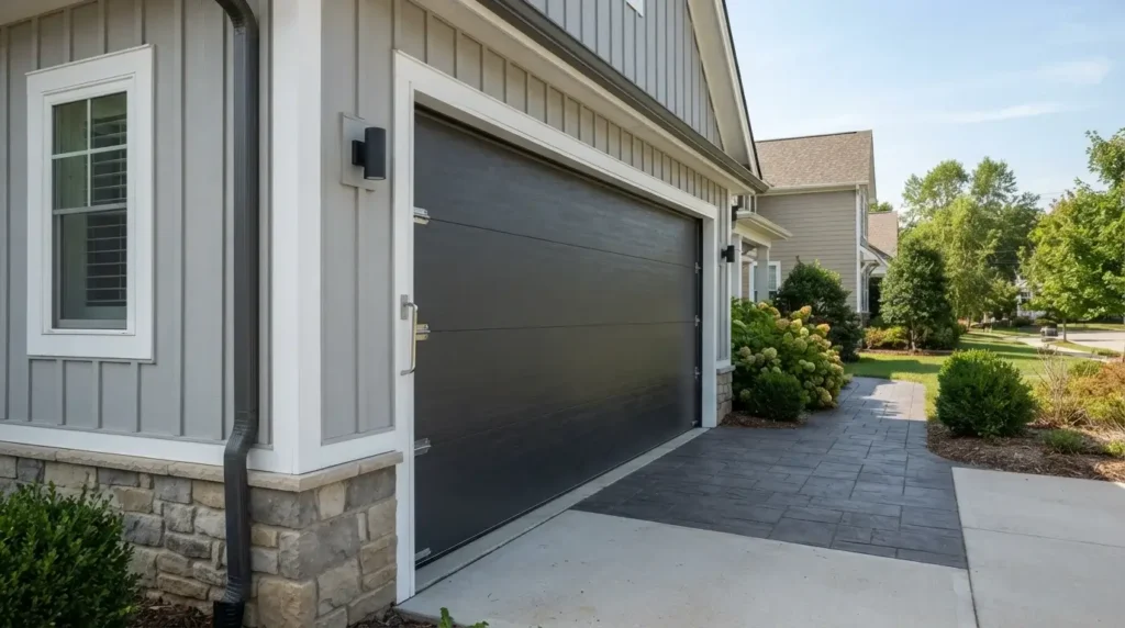 Garage door side view2