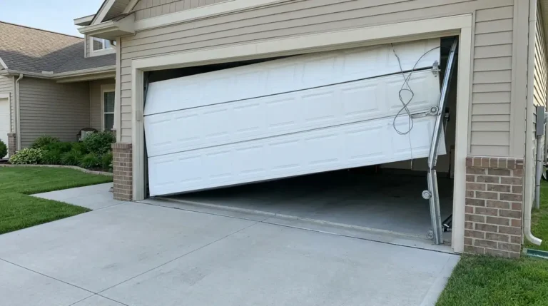 Off-Track Garage Door After a Wind Gust: What Not to Do