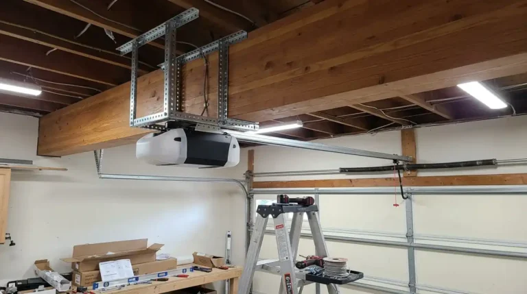 Opener Installation Around a Ceiling Beam or Ductwork