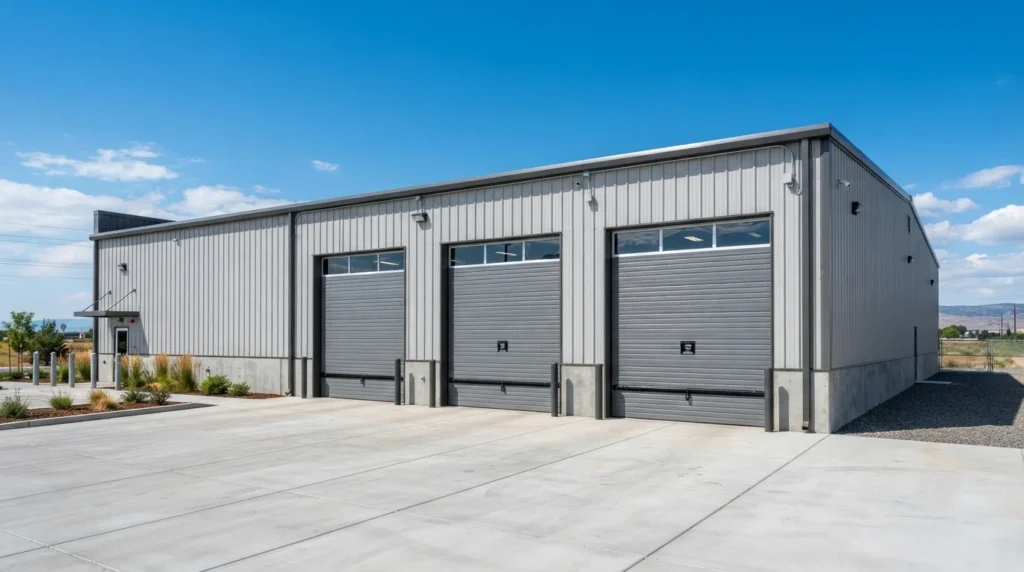 Steel roll up doors
