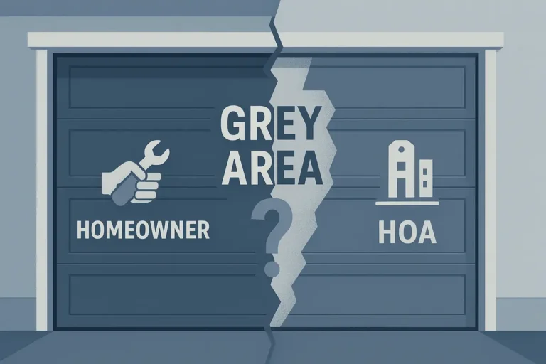 Condo and Townhouse Garage Doors: Who Fixes What