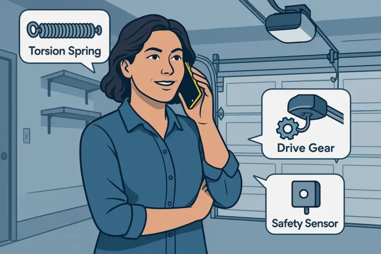 How to Describe Your Garage Door Problem on the Phone for a Faster Fix