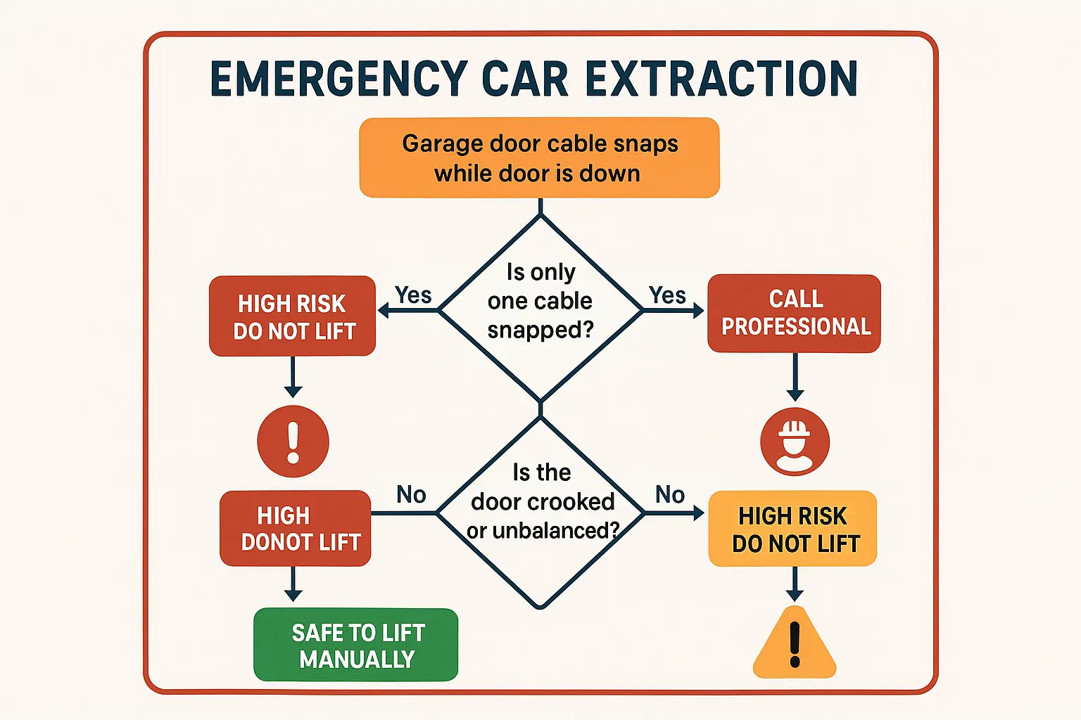 Torsion vs extension spring garage door cable systems diagram