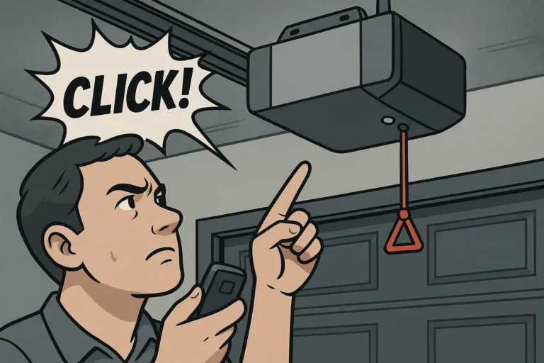 Opener Clicks but the Door Won’t Move? Here is How to Diagnose It Fast