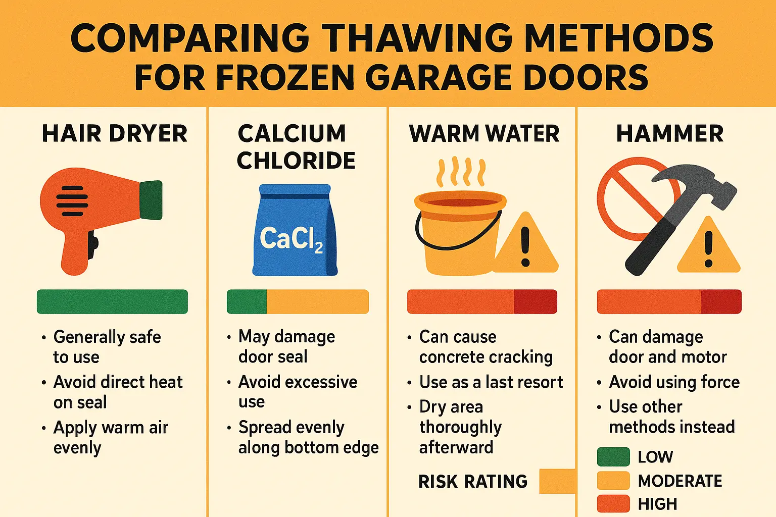 This infographic visually clarifies which thawing techniques are safe and which can cause costly damage, empowering readers to make informed decisions quickly and avoid common DIY pitfalls.