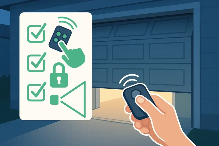 New Homeowner Garage Door Checklist: Codes, Remotes and a Safety Check
